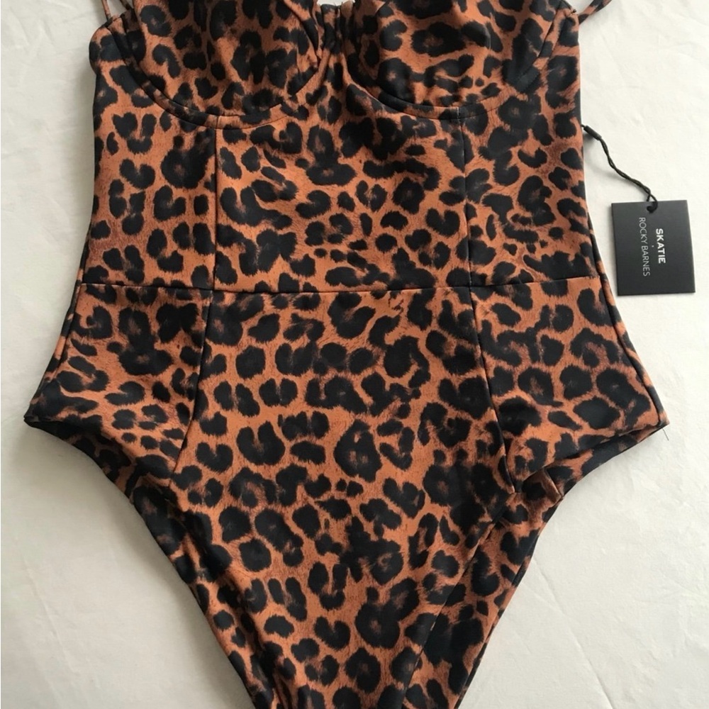 Skatie Rachel Xl leopard one-piece bathing swim suit